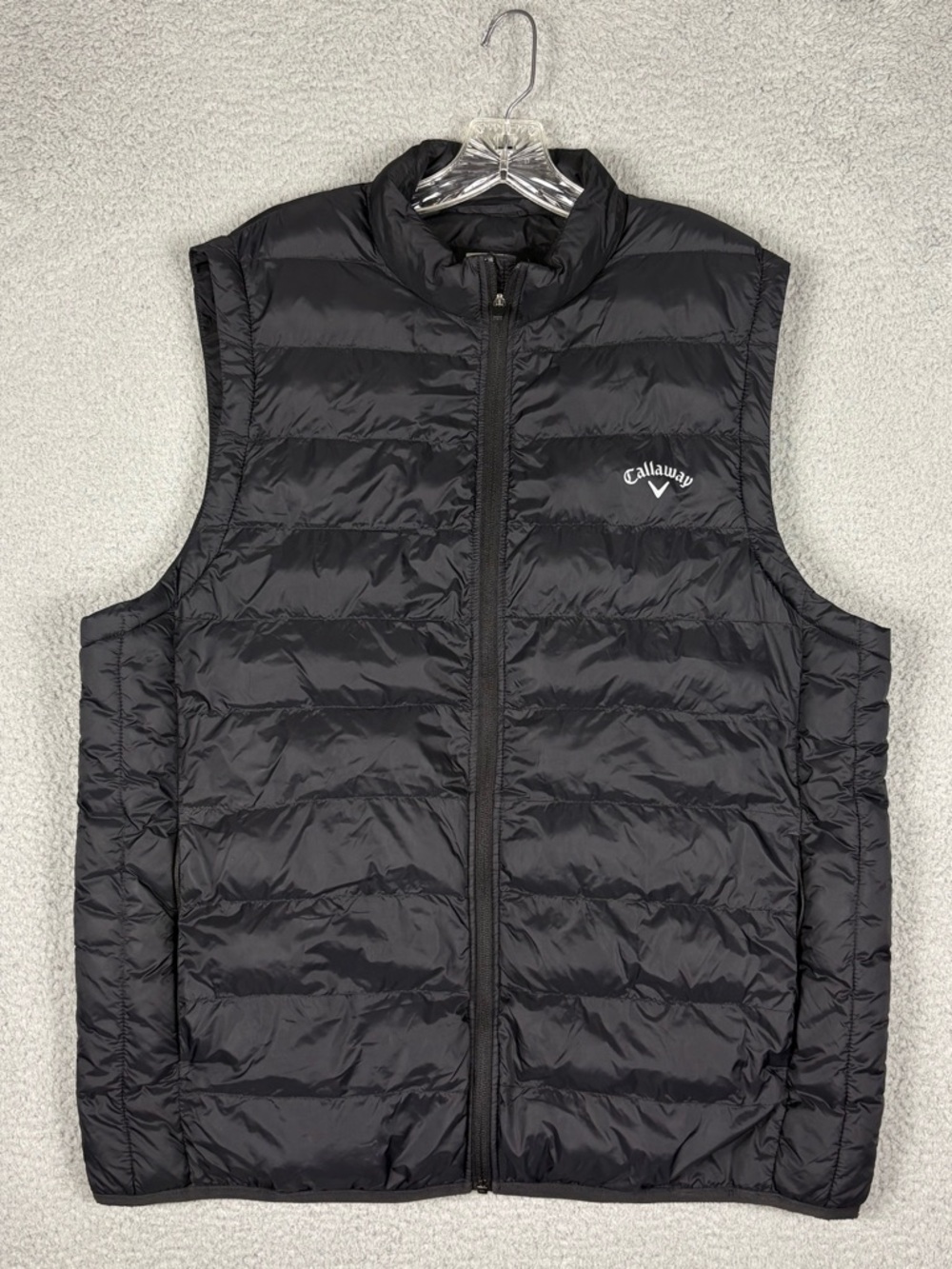 Callaway Black Quilted Lightweight Packable Vest
